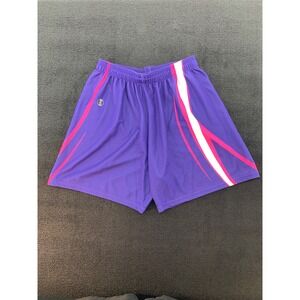 Holloway Women's Purple Pink White Athletic Shorts‎ Size Medium Polyester